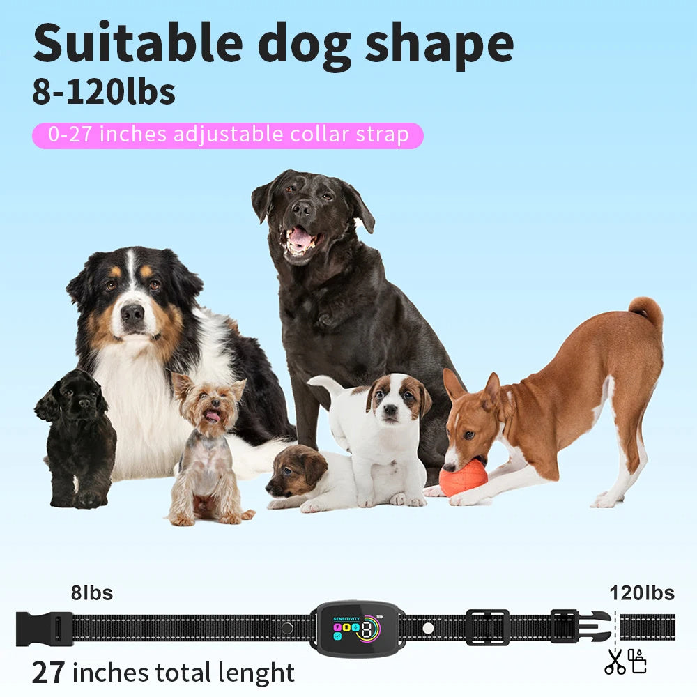 Smart Rechargeable Anti-Bark Dog Collar with HD Display & IP67 Waterproof - Pet Buddy Boutique