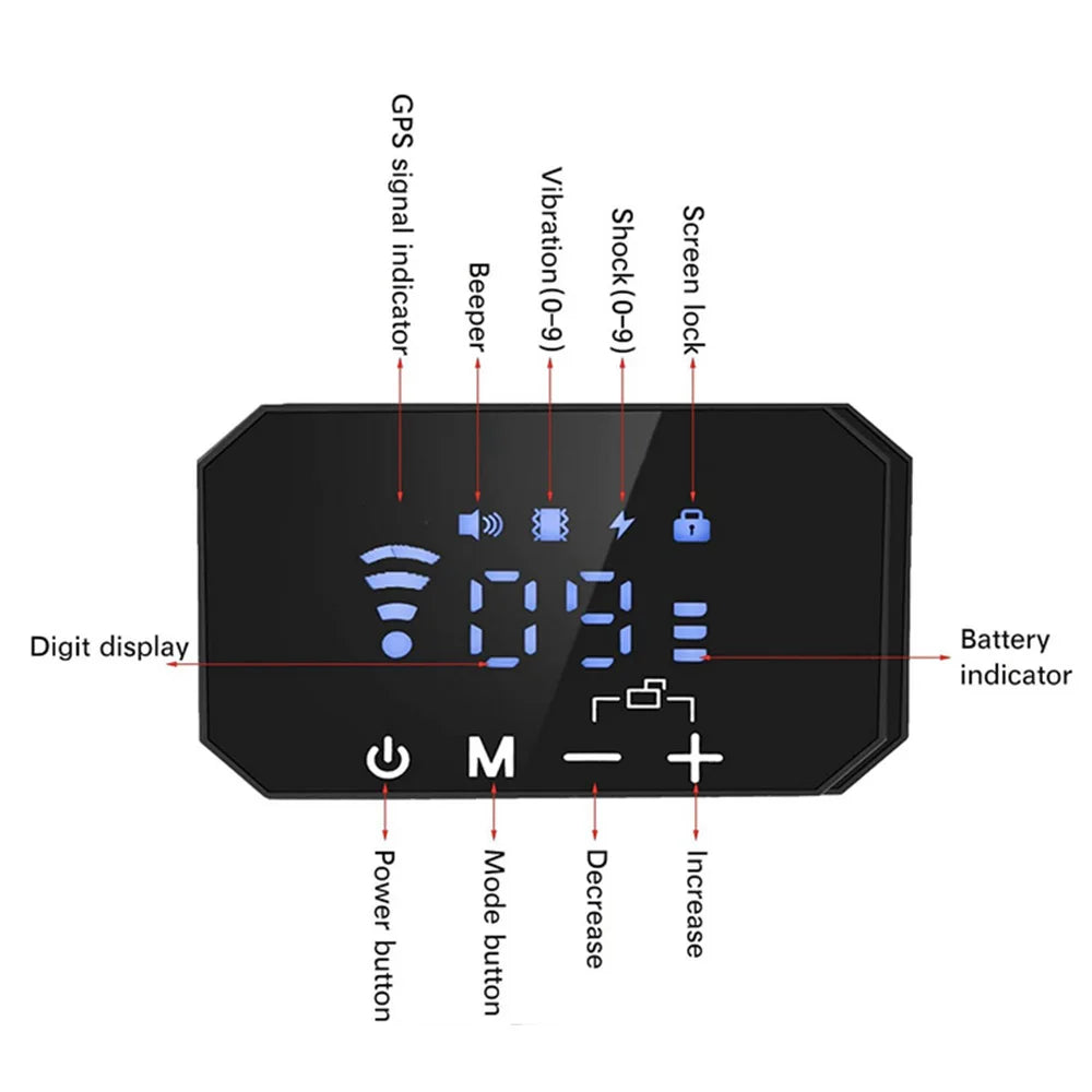 Advanced waterproof 1000m GPS Dog Fence & Collar with 3280 Ft Range - Rechargeable