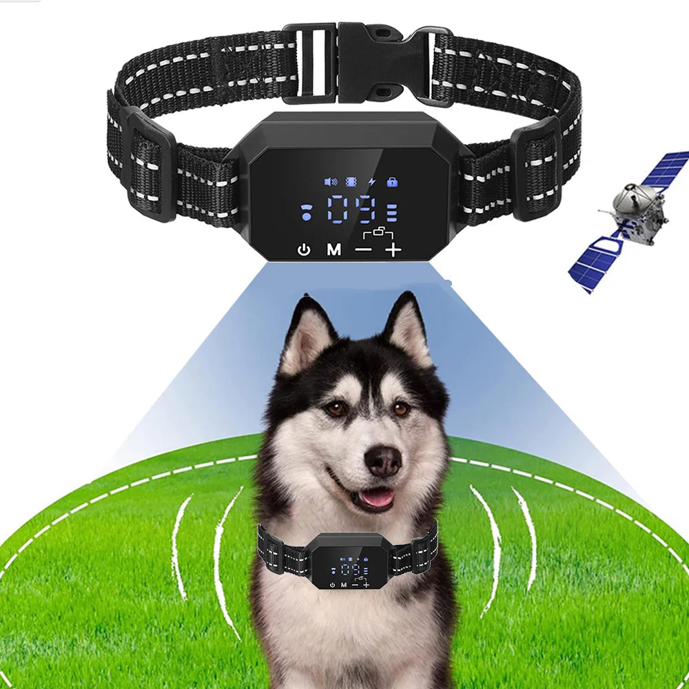 Advanced waterproof 1000m GPS Dog Fence & Collar with 3280 Ft Range - Rechargeable