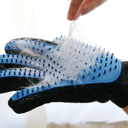 Pet Glove Cat Grooming and De-shedding Brush for Cats and Dogs - Massage and Clean